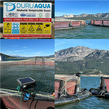 Akuamaks monitoring system commissioned at the trout cage farming facility in the Karacaören Dam Burdur - Türkiye