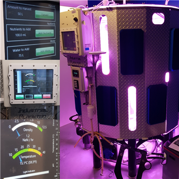 PBR L 1250 model photobioreactor setup completed in the New York Aquarium by Industrial Plankton & Akuamaks technical team.
