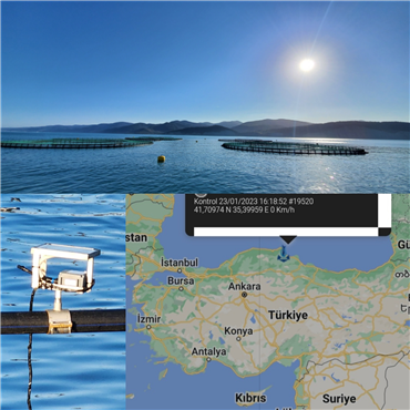 Akuamaks monitoring system commissioned at the Turkish Salmon cage farming facility in the Black Sea, Sinop - Türkiye