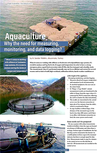 International Aqauafeed/Fish Farming Technology dergisinin Nisan 2019 sayısındayız!