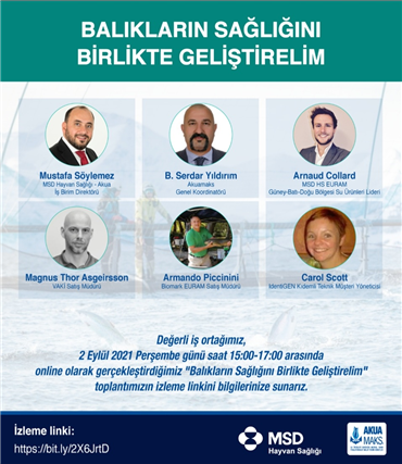 WEBINAR - "BALIKLARIN SAĞLIĞINI BİRLİKTE GELİŞTİRELİM" İZLEME LİNKİ